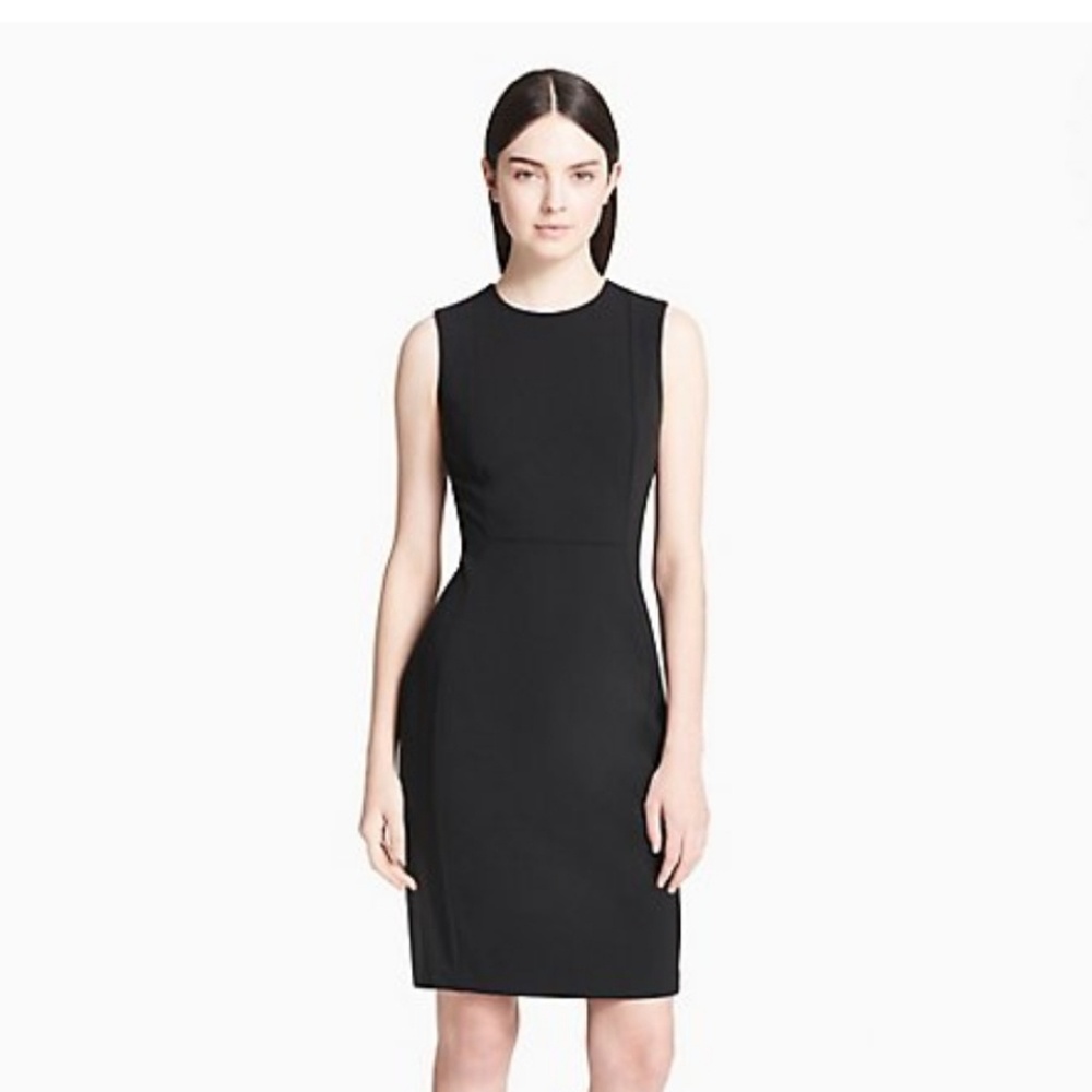 Calvin Klein black scuba sheath dress
